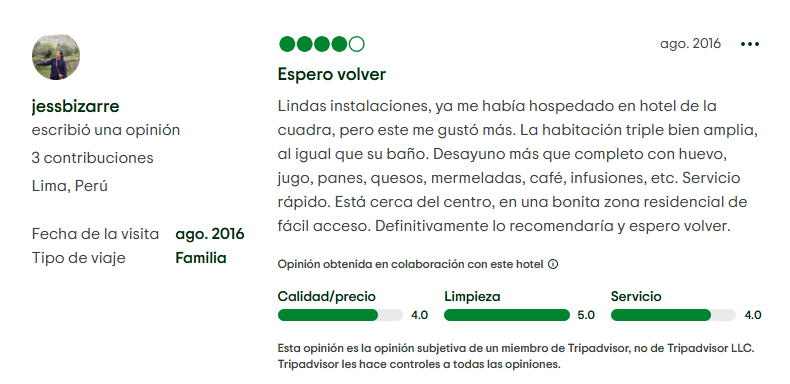 puntaje opiniones hotel el turista (10)