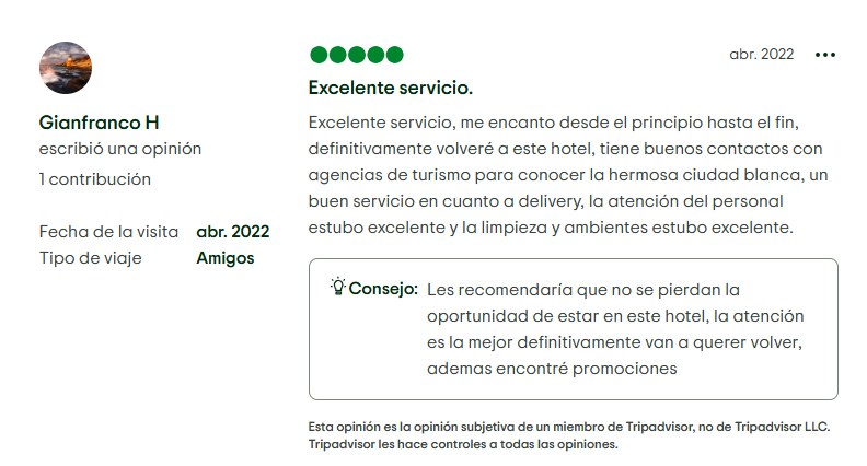 puntaje opiniones hotel el turista (12)