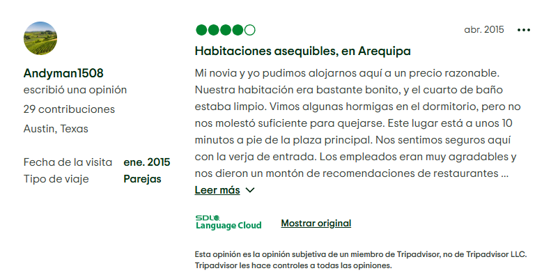 puntaje opiniones hotel el turista (2)