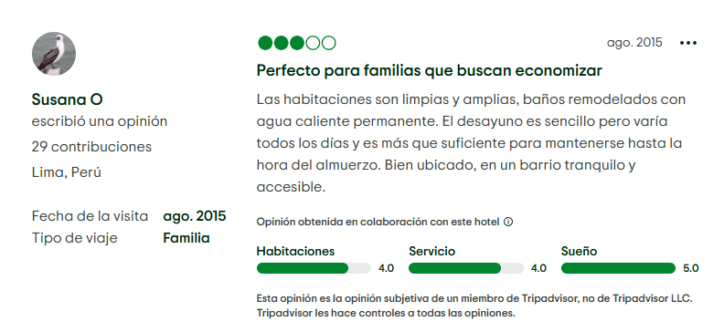 puntaje opiniones hotel el turista (5)