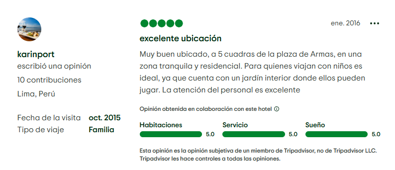 puntaje opiniones hotel el turista (7)